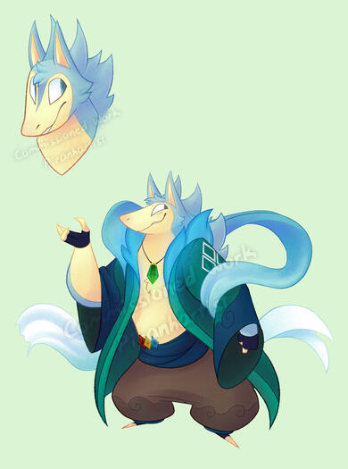 Commission work for a character redesign based on the client's pre-existing work